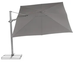Suncomfort Sonnenschirme - by Glatz Ampelschirm Varioflex, rechteckig, ca. B330/T270 cm Dunkelgrau