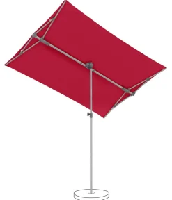 Suncomfort Sonnenschirme - by Glatz Balkonschirm Flex Roof, rechteckig, ca. B195/T140 cm Dunkelrot