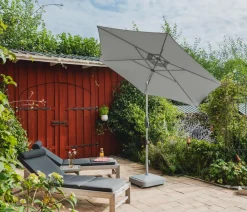 Suncomfort by Glatz Sonnenschirm Shell Turn, rund, ca. Ø300 cm Dunkelgrau Clearance