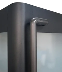 SunElements Gewächshaus Zubehör|Bewässerungssysteme & Pumpen - Entwässerung Set 2, 2x Abläufe Anthrazit