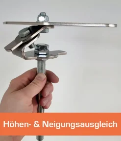SunElements Erdschraubenfundament, Silber Hot