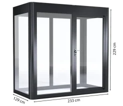 SunElements Gewächshäuser > Gewächshaus SunGarden Infinity, AC Klar