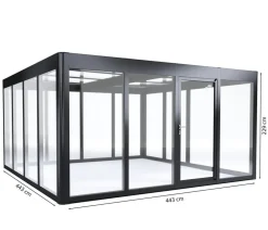 SunElements Gewächshäuser > Gewächshaus SunGarden Infinity, AC Klar