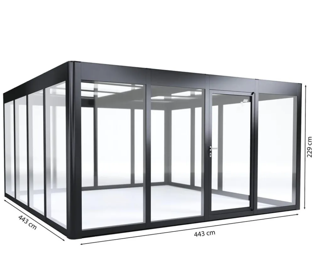 SunElements Gewächshäuser > Gewächshaus SunGarden Infinity, AC Klar