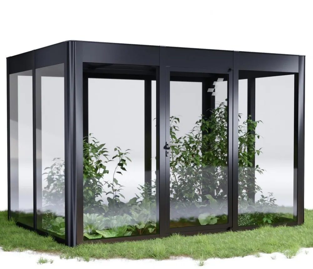 SunElements Gewächshaus SunGarden Infinity, AC Klar Anthrazit Outlet
