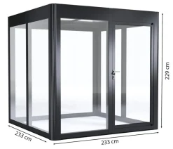 SunElements Gewächshäuser - Gewächshaus SunGarden Infinity, AC Klar Anthrazit