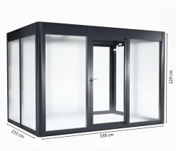 SunElements Gewächshaus SunGarden Deluxe, ESG/AC Anthrazit Discount