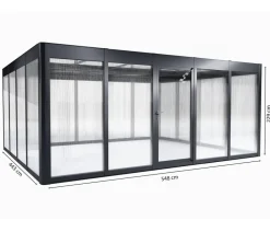 SunElements Gewächshaus SunGarden Select, HKP/AC Anthrazit Sale