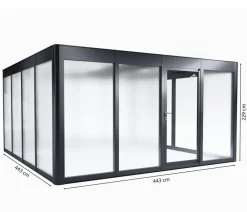 SunElements Gewächshaus SunGarden Deluxe, ESG/AC Anthrazit