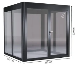 SunElements Gewächshäuser - Gewächshaus SunGarden Deluxe, ESG/AC Anthrazit