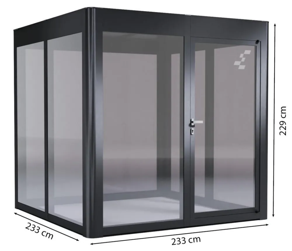 SunElements Gewächshäuser - Gewächshaus SunGarden Deluxe, ESG/AC Anthrazit
