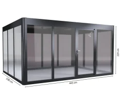 SunElements Gewächshäuser > Gewächshaus SunGarden Power, AC/DGM 5%