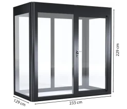 SunElements Gewächshaus SunGarden Energy, AC/DGM 40 % Anthrazit Online