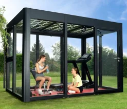 SunElements Gewächshaus SunGarden Energy, AC/DGM 40 % Anthrazit Sale