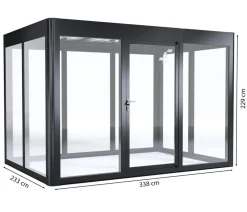 SunElements Gewächshäuser - Gewächshaus SunGarden Deluxe, ESG/AC Anthrazit