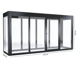 SunElements Gewächshaus SunGarden Energy, AC/DGM 40 % Anthrazit Best