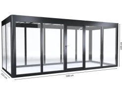 SunElements Gewächshaus SunGarden Energy, AC/DGM 40 % Anthrazit Sale