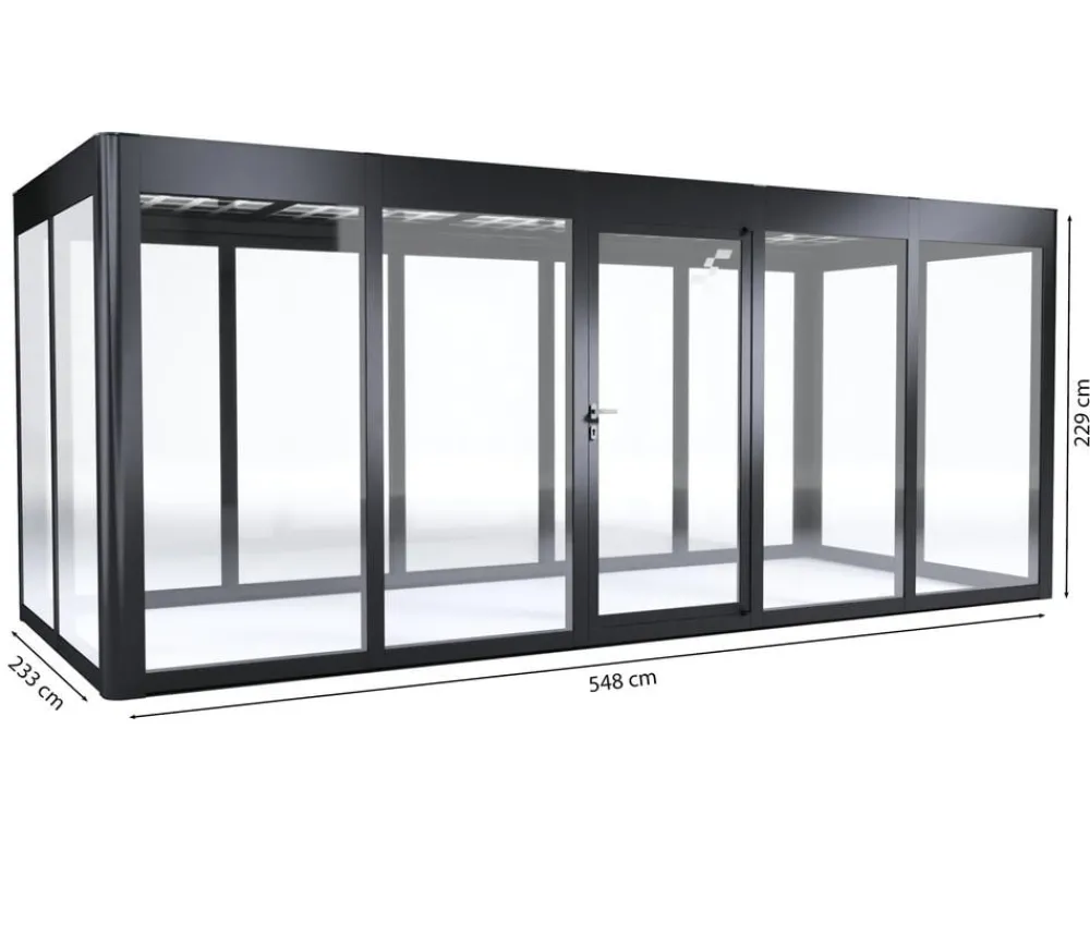 SunElements Gewächshaus SunGarden Energy, AC/DGM 40 % Anthrazit Sale