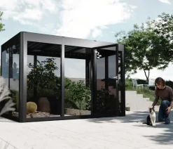 SunElements Gewächshäuser - Gewächshaus SunGarden Power, AC/DGM 5% Anthrazit