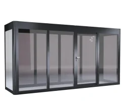 SunElements Gewächshaus SunGarden Modern, AC Anthrazit New
