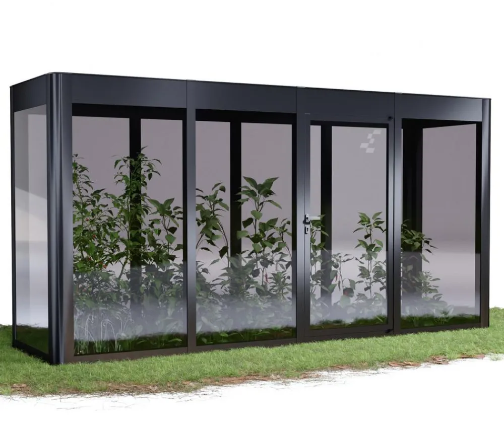 SunElements Gewächshaus SunGarden Modern, AC Anthrazit New
