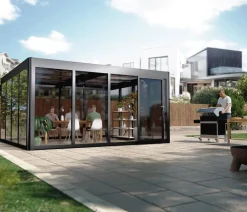 SunElements Gewächshaus SunGarden Modern, AC Anthrazit Hot
