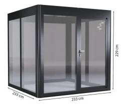 SunElements Gewächshäuser - Gewächshaus SunGarden Modern, AC Anthrazit