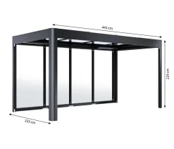 SunElements Pergola SunCover Deluxe Anthrazit Best
