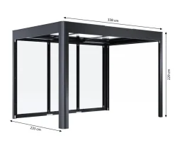 SunElements Pergola SunCover Infinity Anthrazit Discount