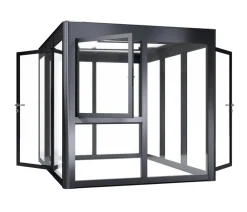 SunElements Gewächshaus Zubehör > Zusatztür -metallic, ESG klar 5 mm, ca. B90/H197 cm