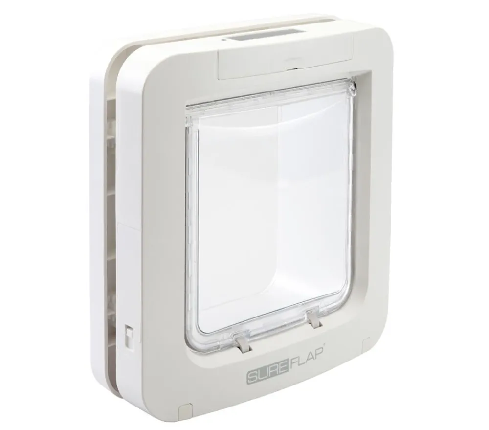 SureFlap® Katzenklappen & Katzennetze - SureFlap Haustierklappe mit Mikrochiperkennung, ca. B26,2/H28,1 cm Weiß