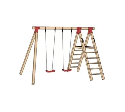 Weka Gartenspielgeräte > Tabaluga Doppelschaukel 816 A mit Podest