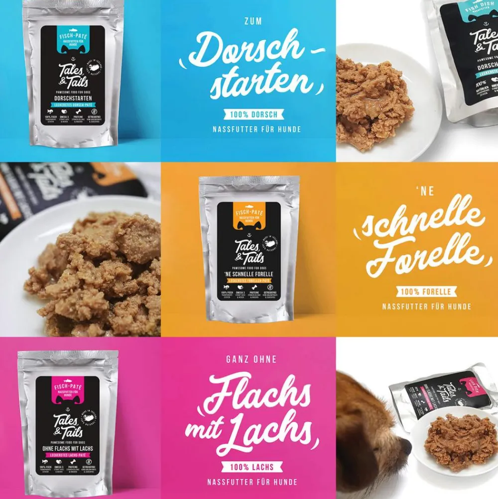 Tales & Tails Nassfutter Hund > Paté-Nassfutter für Hunde Ne schnelle Forelle, /