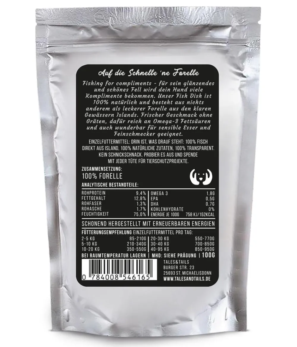 Tales & Tails Nassfutter Hund > Paté-Nassfutter für Hunde Ne schnelle Forelle, /