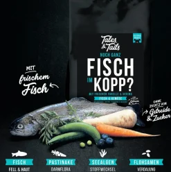 Tales & Tails Soft-Trockenfutter für Hunde Noch ganz Fisch im Kopp Clearance