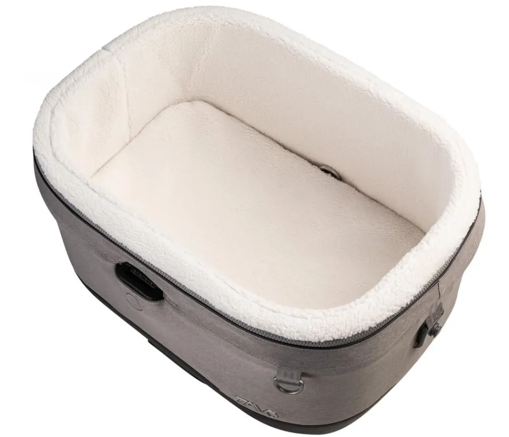 Tavo Hundetransportboxen - Haustier-Autositz Maeve iso5X, ca. B43,5/H53/T60 cm Taupe