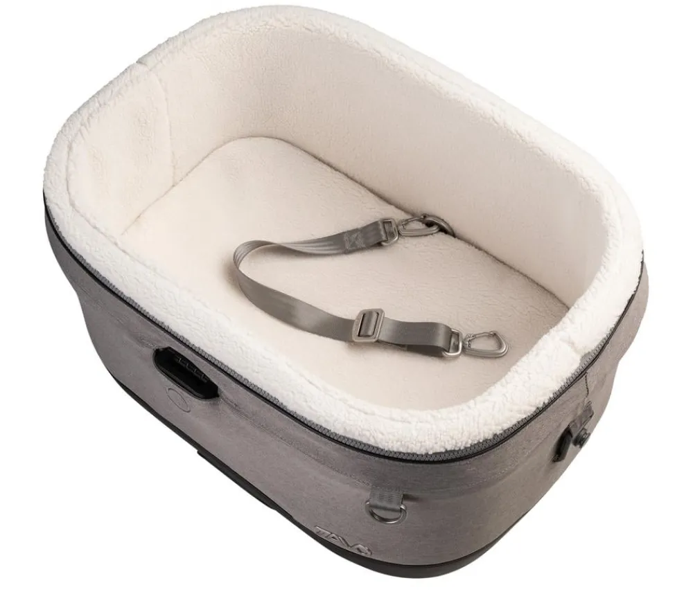 Tavo Hundetransportboxen - Haustier-Autositz Maeve iso5X, ca. B43,5/H53/T60 cm Taupe