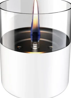 TENDERFLAME Laternen & Dekoleuchten|Tisch-Feuerstellen - Lilly, ca. Ø10/H11,5 cm Weiß