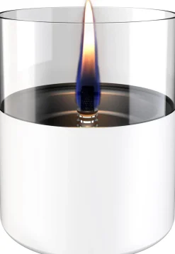 TENDERFLAME Laternen & Dekoleuchten|Tisch-Feuerstellen - Lilly, ca. Ø10/H11,5 cm Weiß