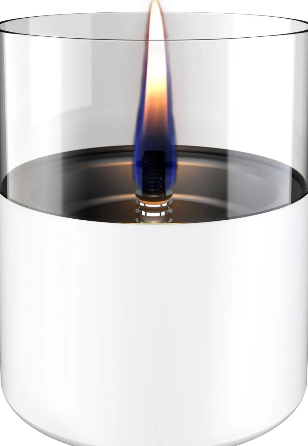 TENDERFLAME Laternen & Dekoleuchten|Tisch-Feuerstellen - Lilly, ca. Ø10/H11,5 cm Weiß