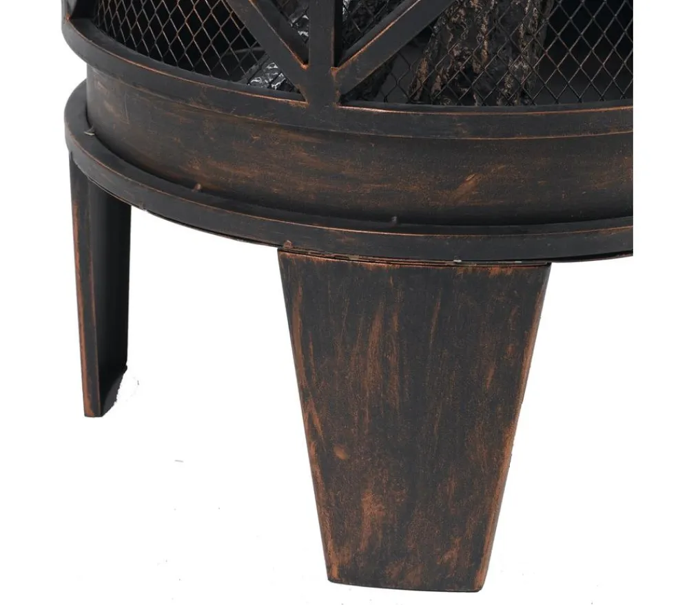 tepro Feuerstelle/ Feuerkorb Gracewood, ca. Ø42/H53 cm Schwarz Discount