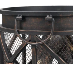 tepro Feuerstelle/ Feuerkorb Gracewood, ca. Ø42/H53 cm Schwarz Discount