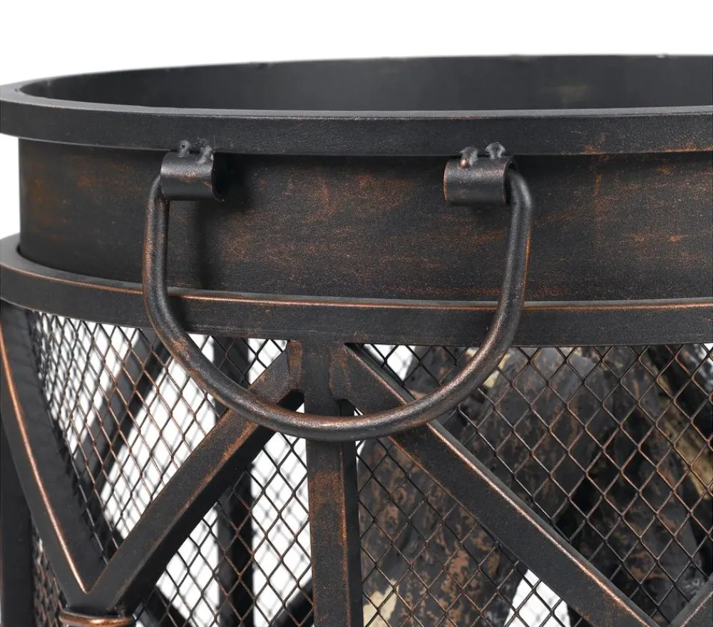 tepro Feuerstelle/ Feuerkorb Gracewood, ca. Ø42/H53 cm Schwarz Discount