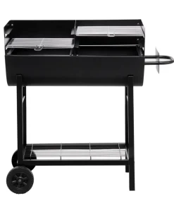 tepro Stand- & Kugelgrills|Holzkohlegrills - Holzkohle-Grillfass Detroit Schwarz