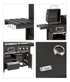 tepro Stand- & Kugelgrills|Gasgrills > Kohle-Gas-Kombigrill Toronto