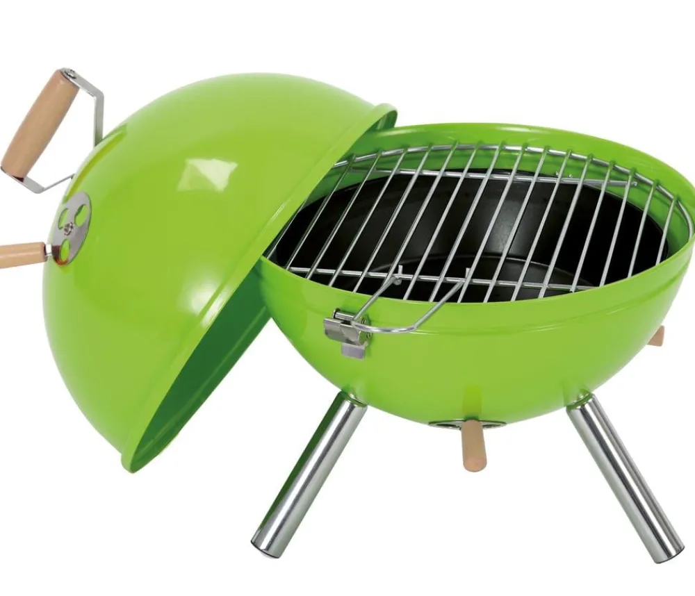 tepro Stand- & Kugelgrills|Holzkohlegrills - Mini-Kugelgrill Crystal Apfel Hellgrün