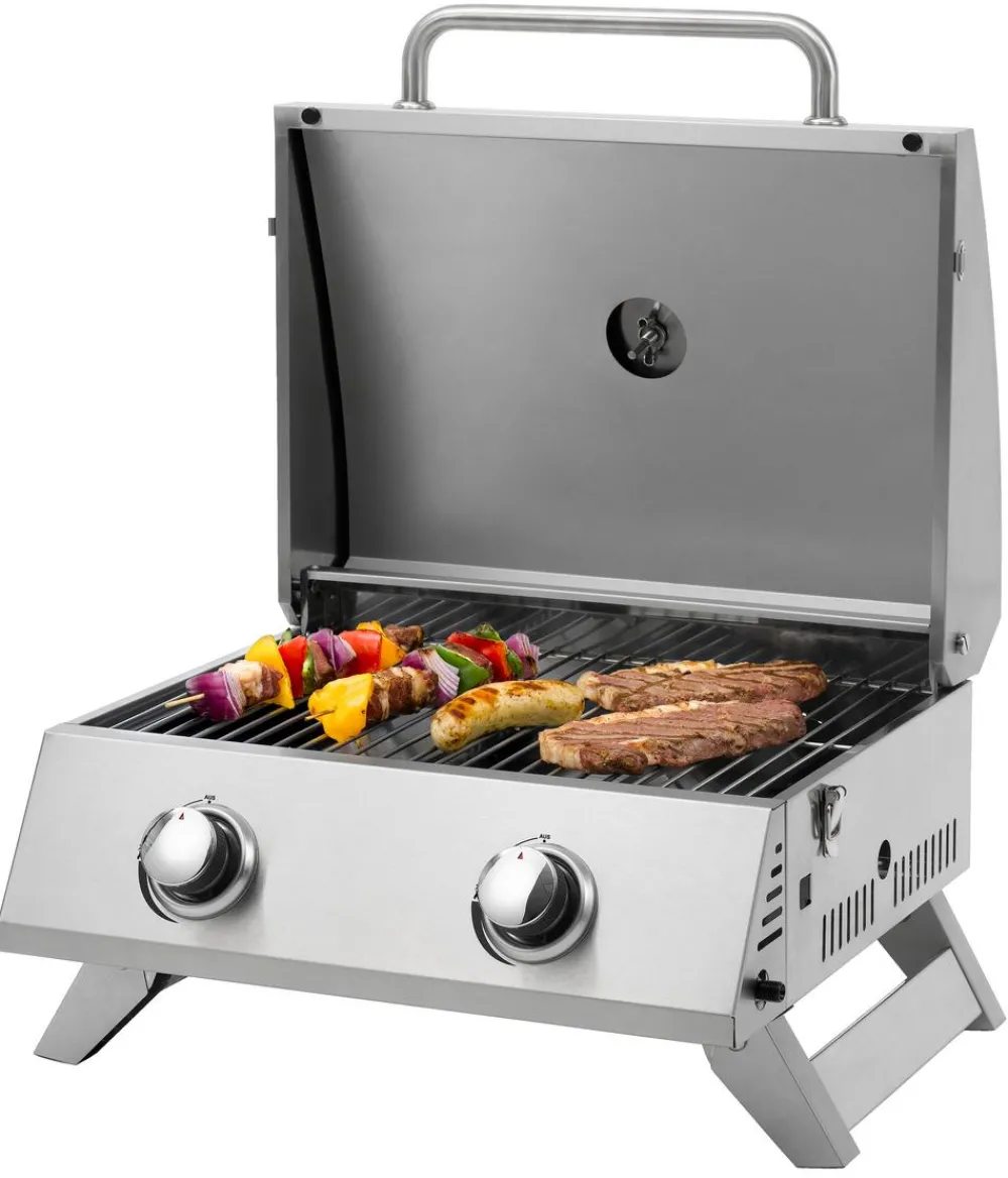 tepro Tischgrills|Gasgrills - Tischgasgrill Chicago Silber