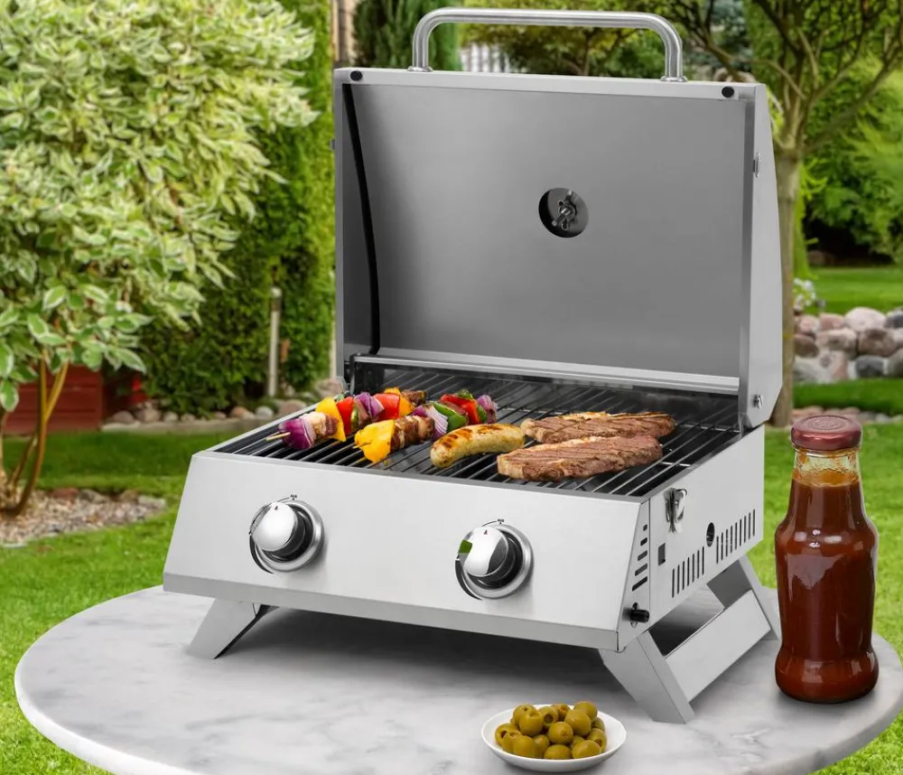 tepro Tischgrills|Gasgrills - Tischgasgrill Chicago Silber
