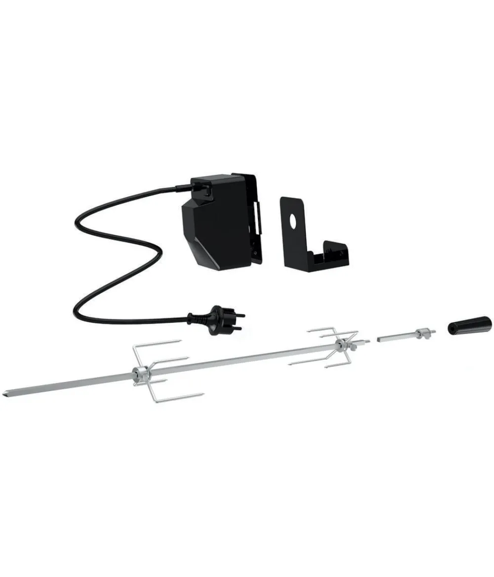 tepro Grillrost & -Einsätze|Grillzubehör - Universal Grillspiess-Set für Netzbetrieb, 3-teilig Silber