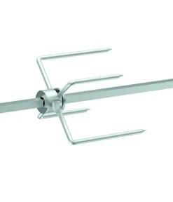 tepro Grillrost & -Einsätze|Grillzubehör - Universal Grillspiess-Set für Netzbetrieb, 3-teilig Silber